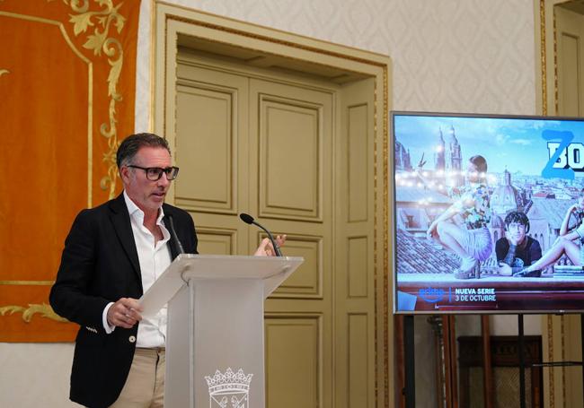 Miguel Menéndez de Zubillaga durante su intervención.